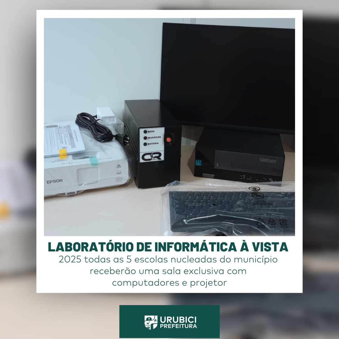 Prefeitura de Urubici | LABORATÓRIO DE INFORMÁTICA À VISTA