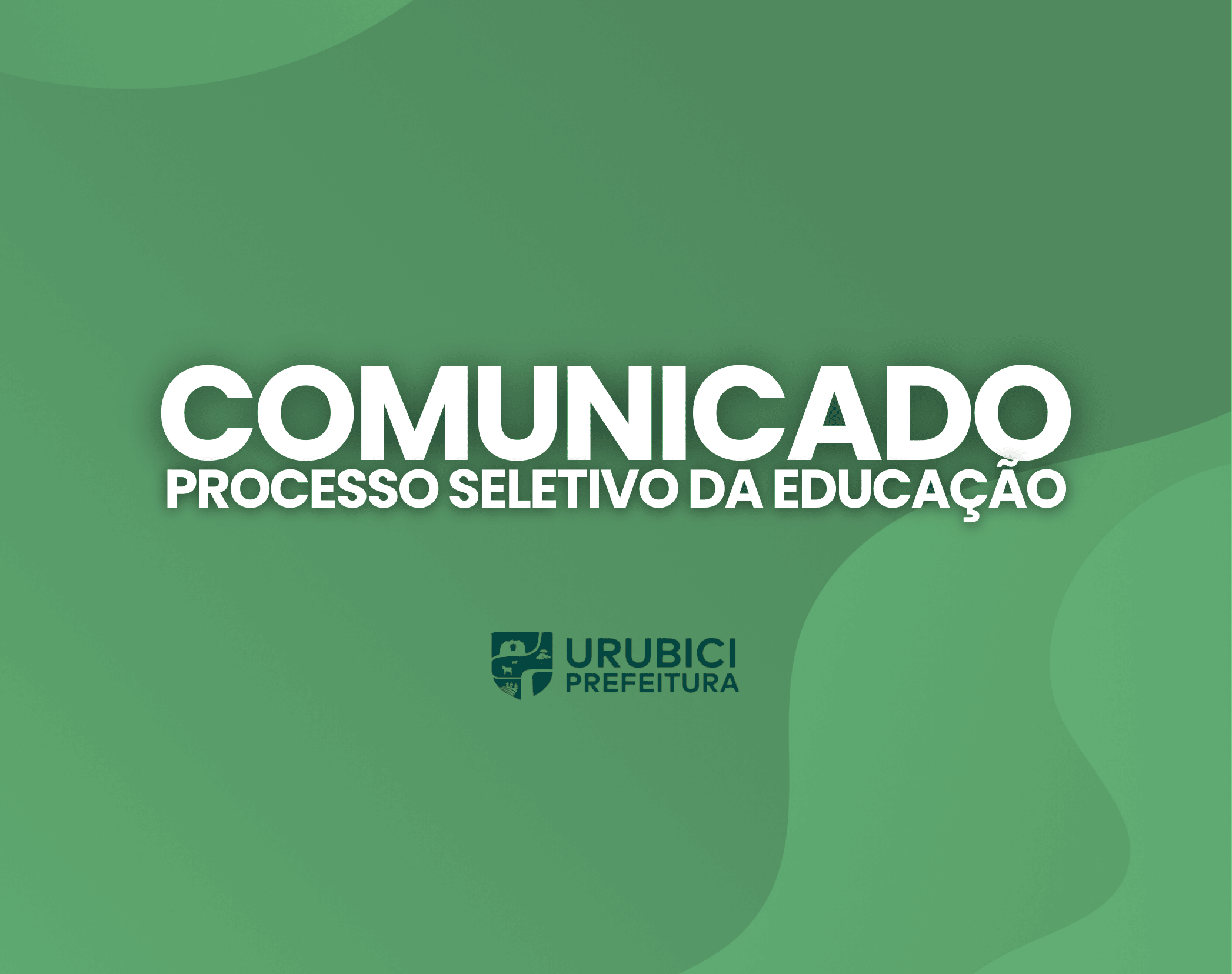 Prefeitura de Urubici | COMUNICADO 02: Distrato com empresa responsável por processo seletivo